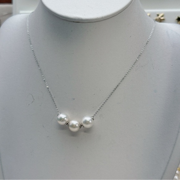1231 2025 Final Sale S925 9-10mm Freshwater Pearl Floating Pendant - Picture 6 of 7